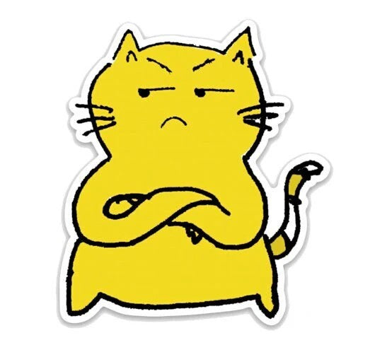 Resentment Cat Sticker