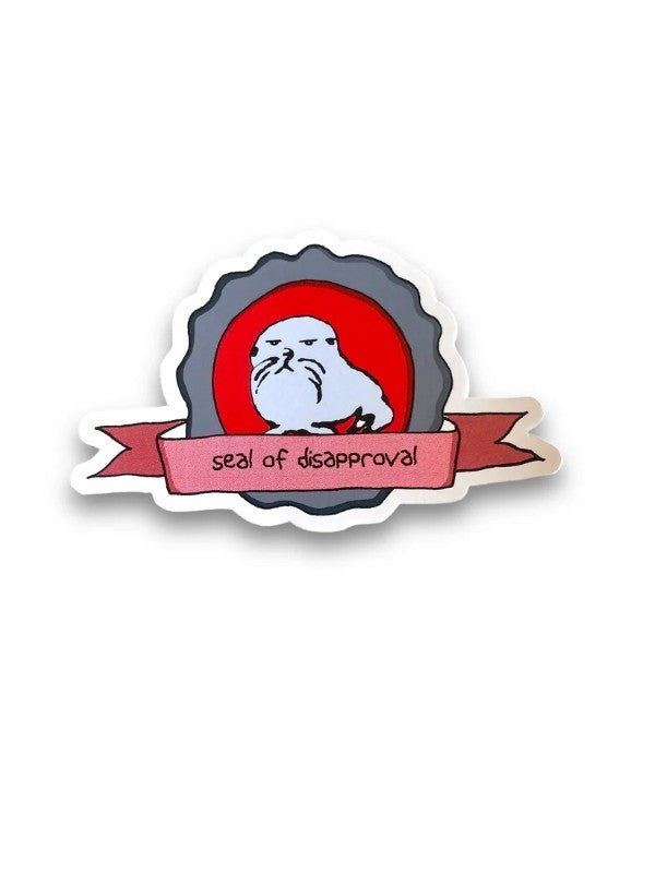 Seal Of Disapproval Vinyl Sticker
