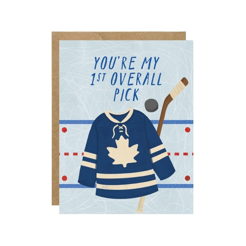 First Overall Pick Leafs Jersey Greeting Card