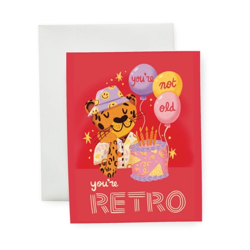 Not Old Just Retro Birthday Card