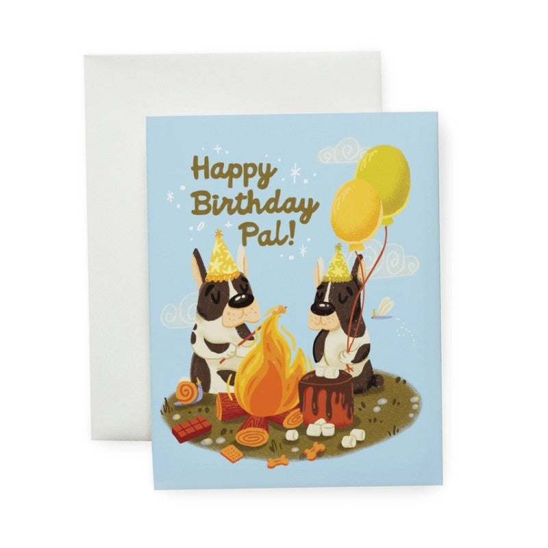 Campfire Dog Birthday Card