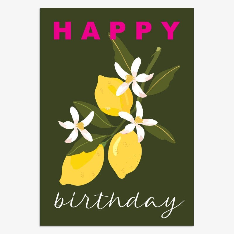 Lemons Birthday Card