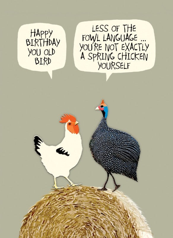 Wise Bird Birthday Card