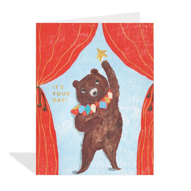 Circus Bear Birthday Card