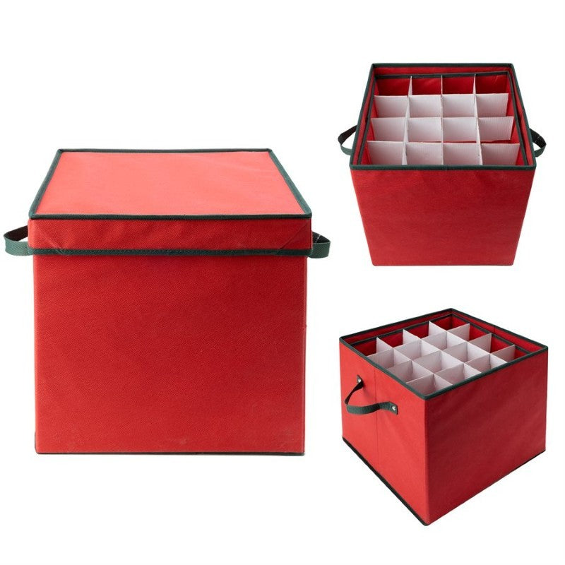 Ornament Storage Bag with Dividers - Holds 64
