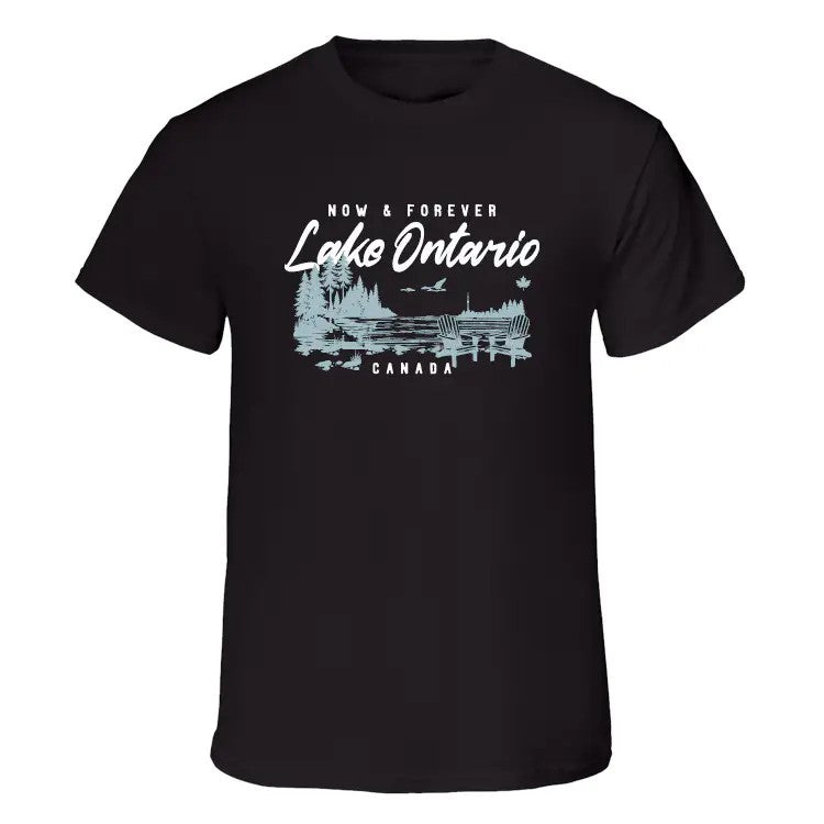 Black Lake Ontario Landscape T-Shirt