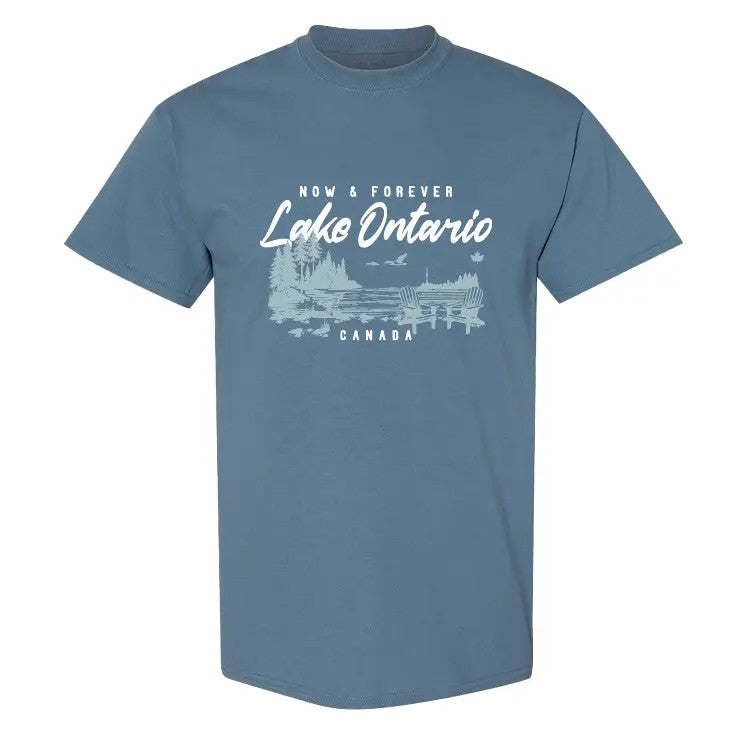Indigo Blue Lake Ontario Landscape T-Shirt
