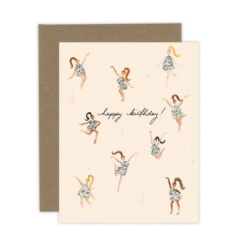 Disco Girls Birthday Card