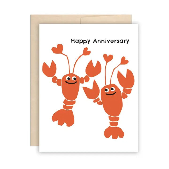 Cute Lobster Anniversary Card
