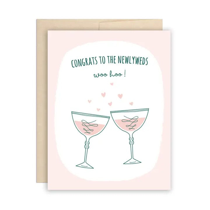 Woo Hoo Newlyweds Wedding Card