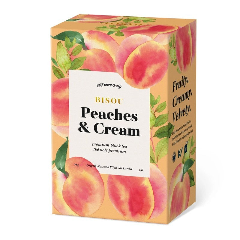 Organic Peaches &amp; Cream - Black Tea Blend Sachets