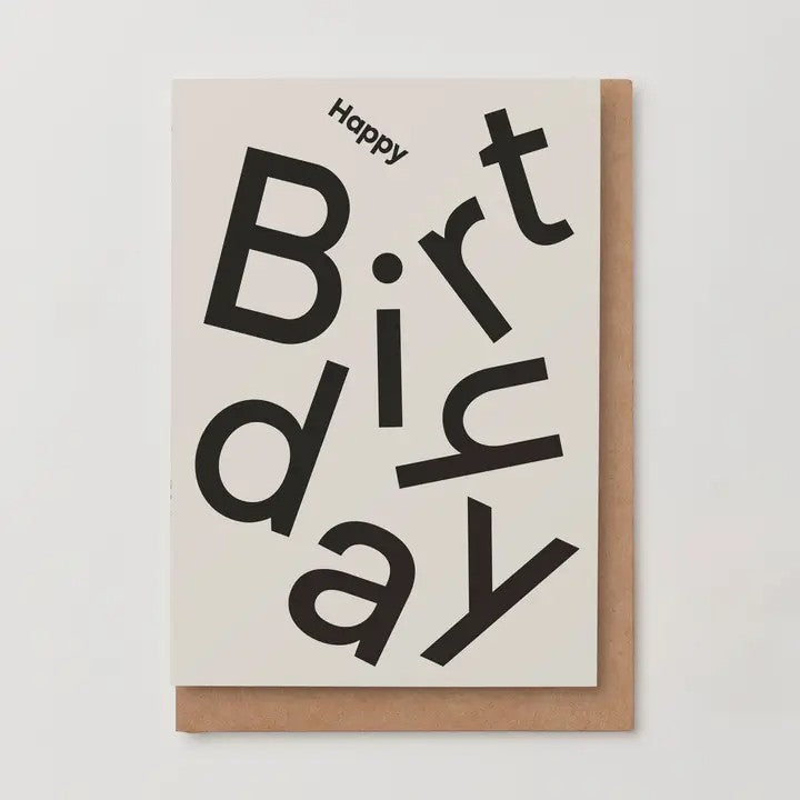 Type Birthday Card