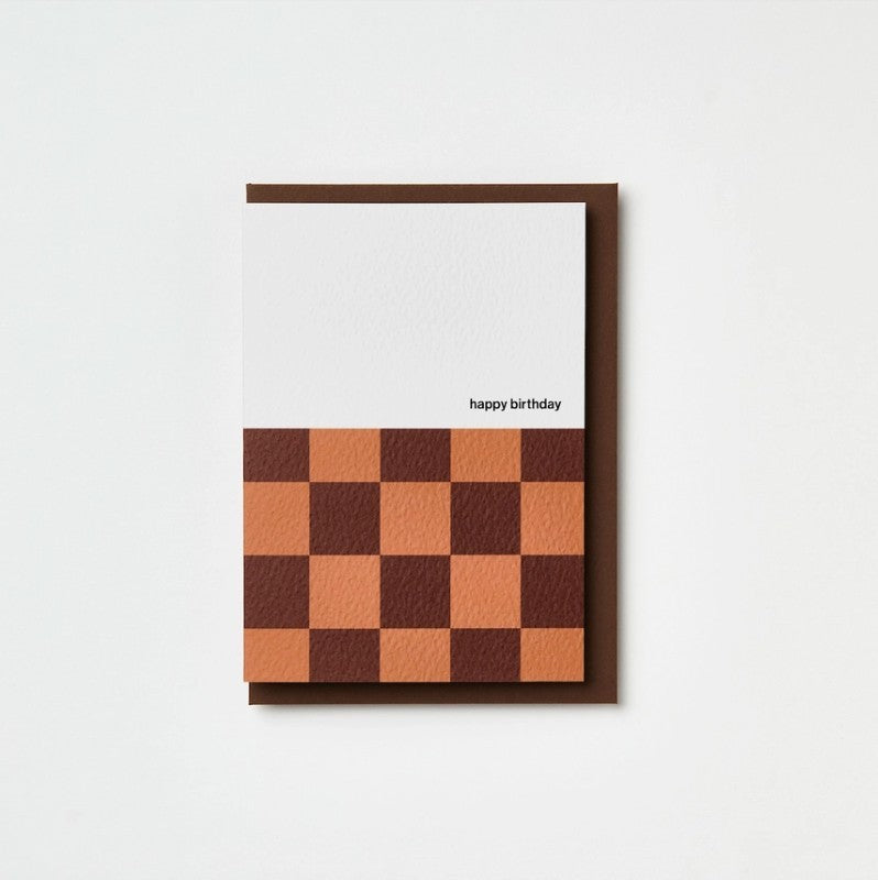 Checkerboard Birthday Card