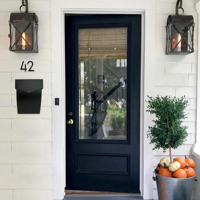 Black Steel Bradley Mailbox