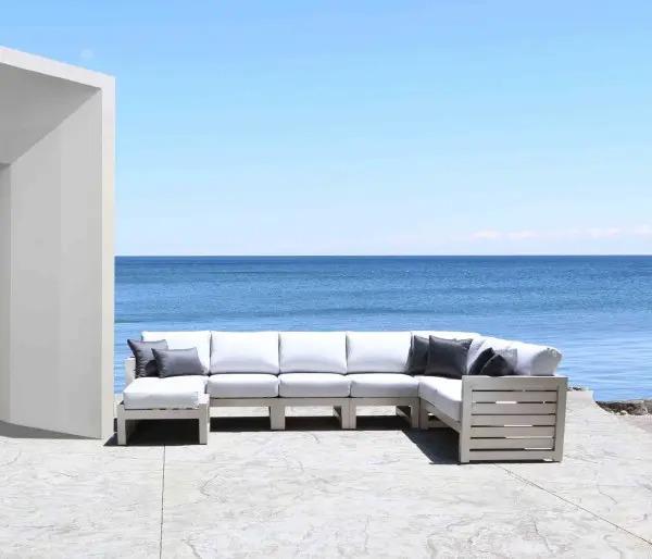 Lakeview Outdoor Dark Rum Side Table, 23&quot; x 23&quot; 