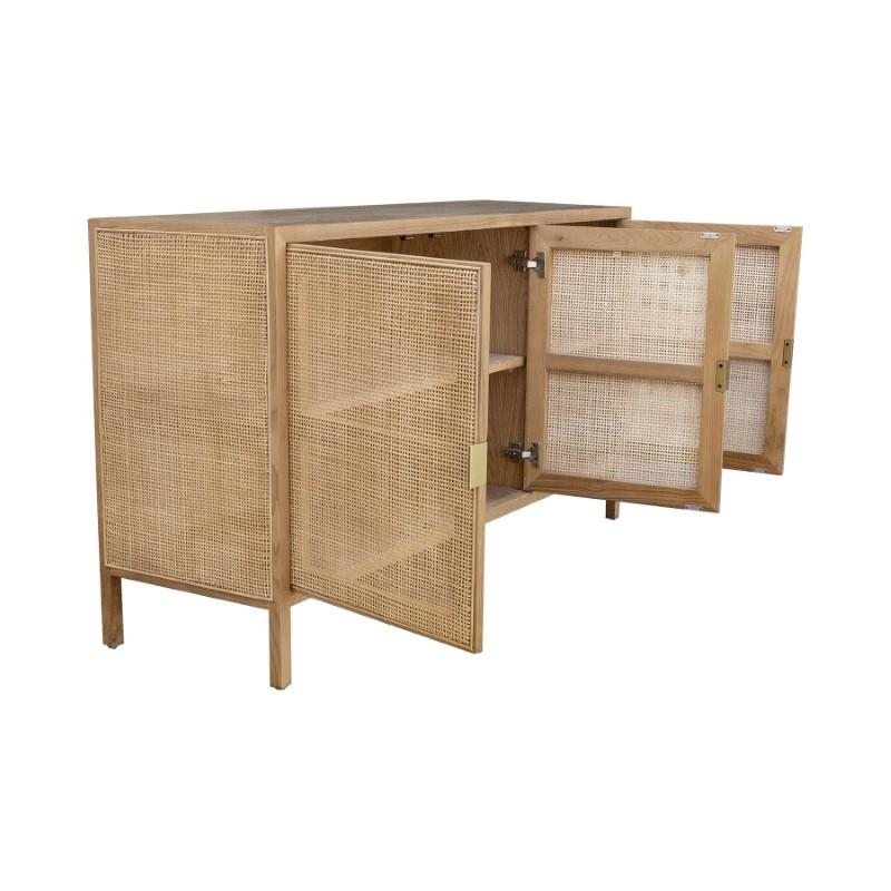 L.H. Imports Natural Rattan Sideboard
