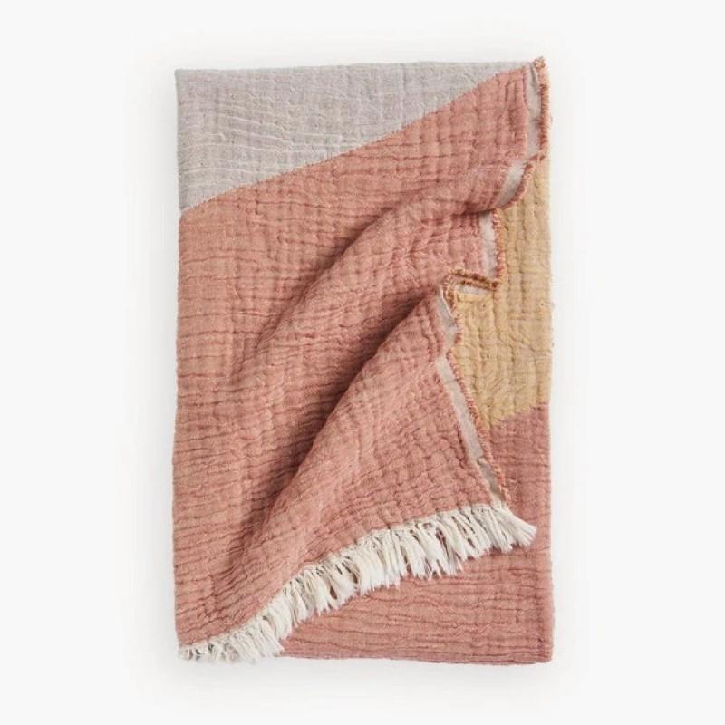 Pokoloko Sunset Turkish Cotton Throw Blanket