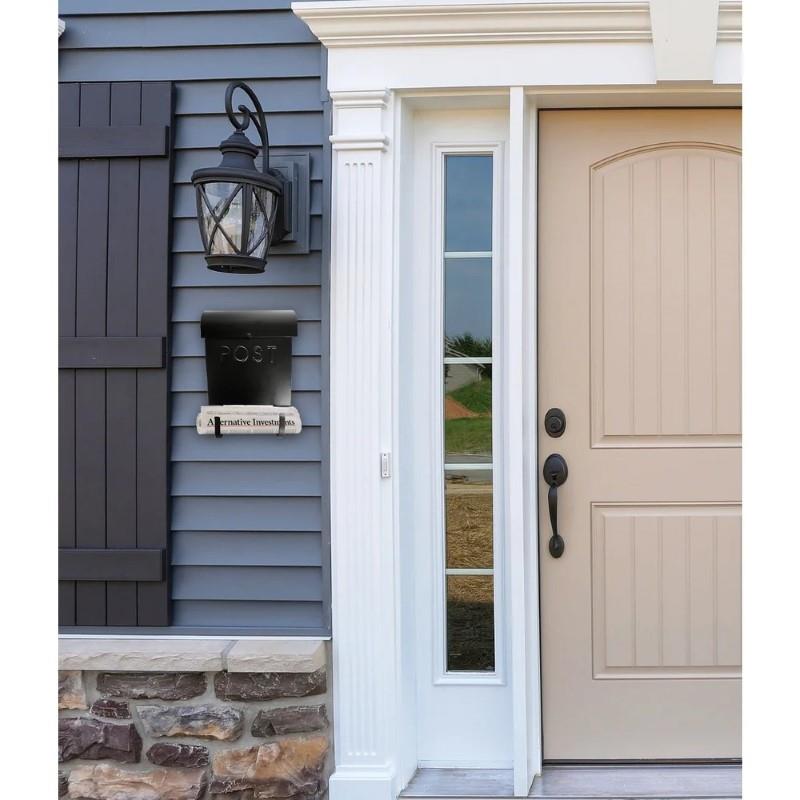 Black &#39;POST&#39; Mailbox