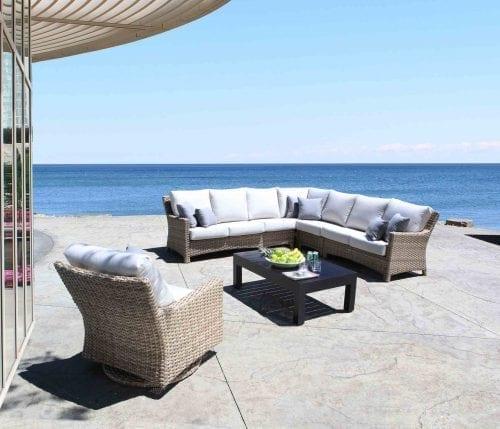 Riverside Outdoor Curved Sofa