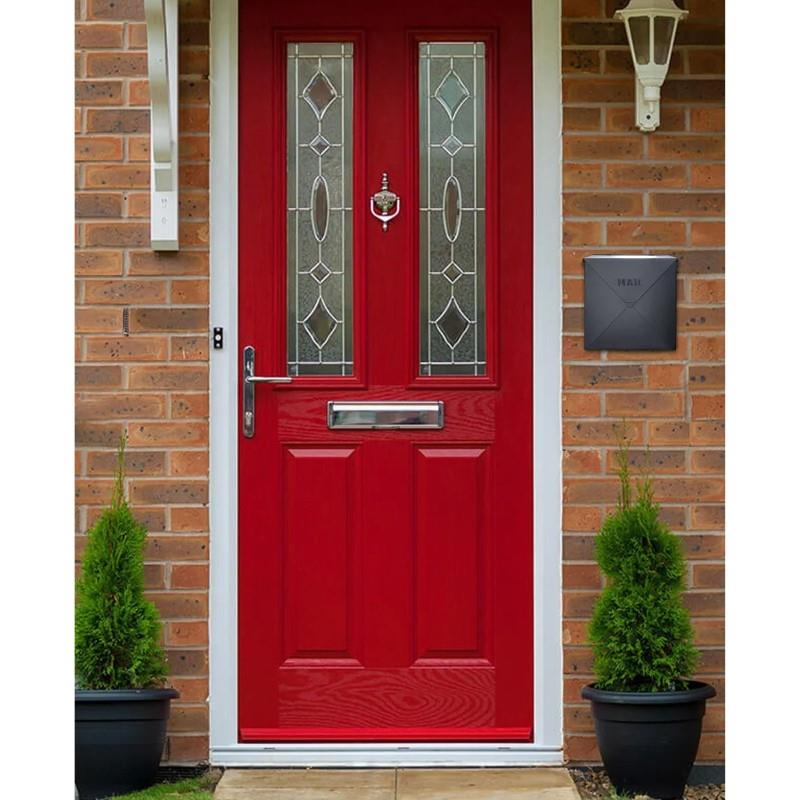 Black Steel Chicago Mailbox