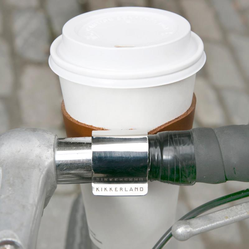 Leather bike hot sale cup holder