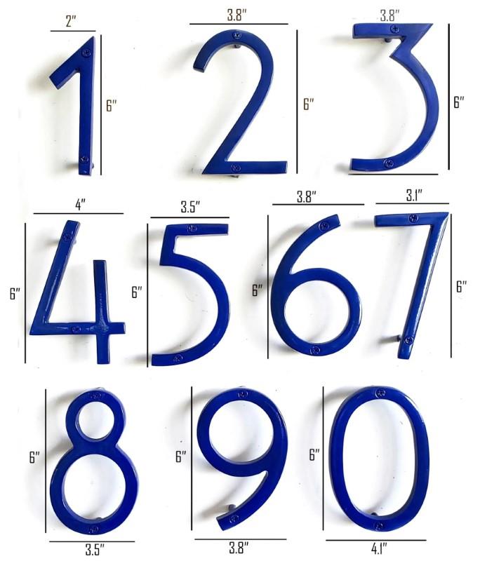 House Number 2 - Blue Aluminum