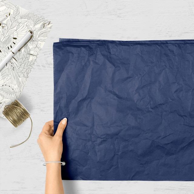 Dark Blue Tissue Paper, 6 Sheets - Moss Danforth