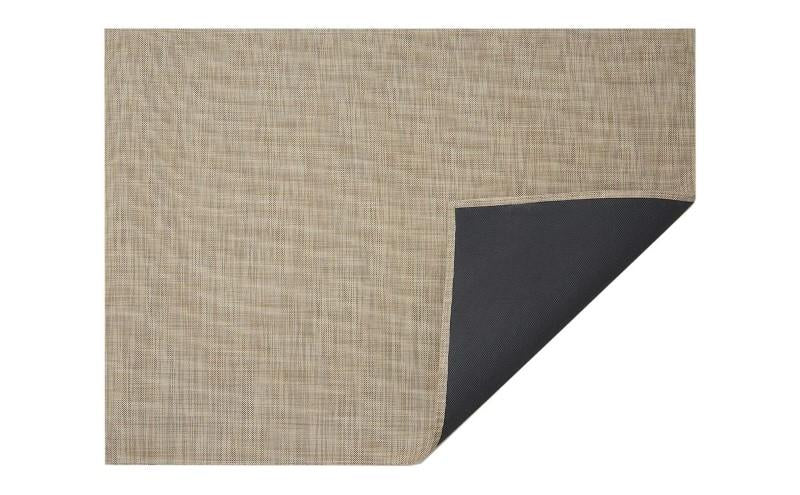 Chilewich Mini Basketweave Woven Floor Mat, Linen