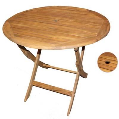 Acacia Outdoor Round Folding Table