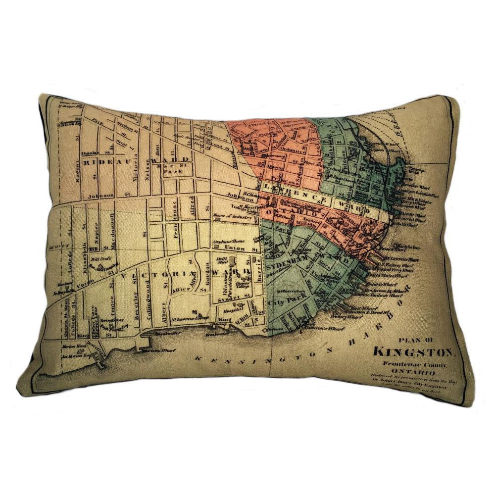 Kingston Map Pillow