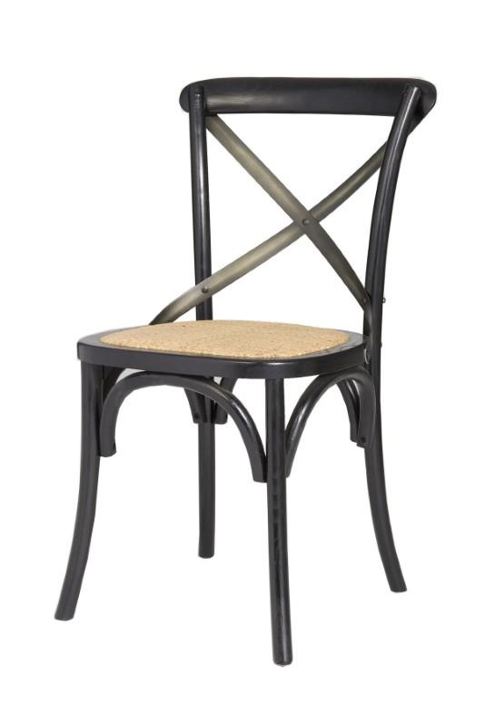Moss Reclaim Crossback Chair Black 