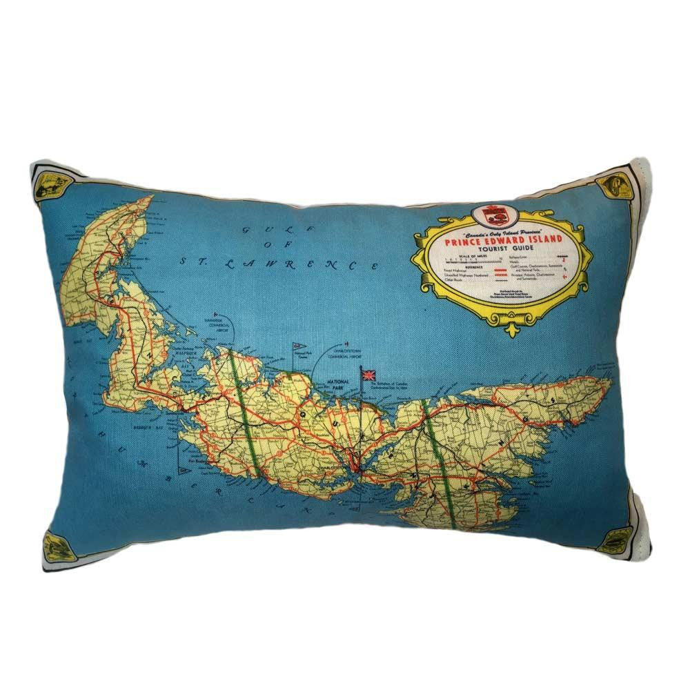 PEI Map Pillow