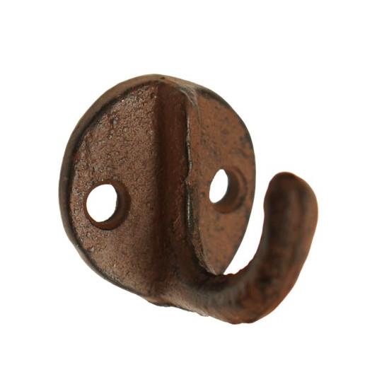 Cast Iron Flat Man Hook Brown