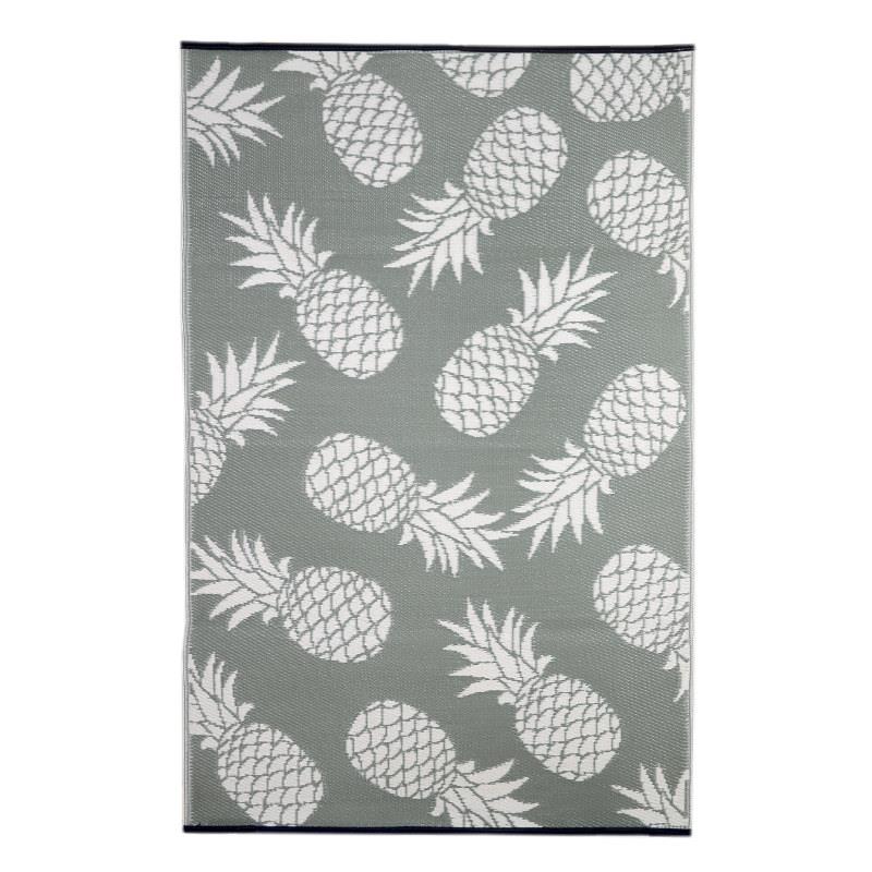 Grey Pineapple Outdoor Carpet