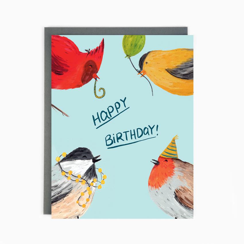 Birds Birthday Card