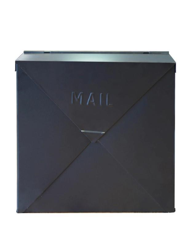 Black Steel Chicago Mailbox