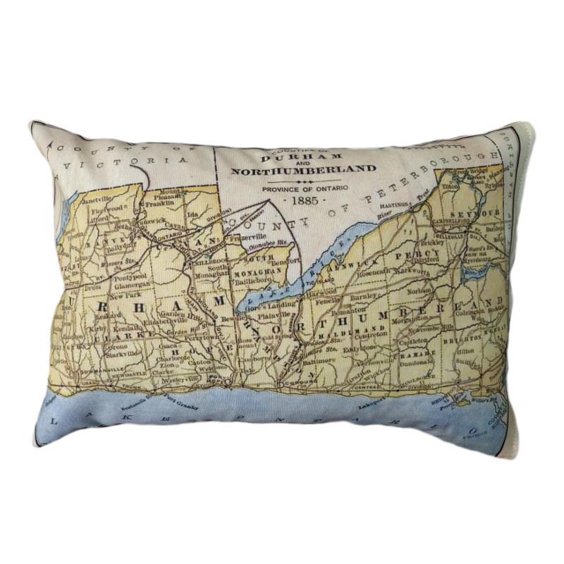 Durham County Map Pillow