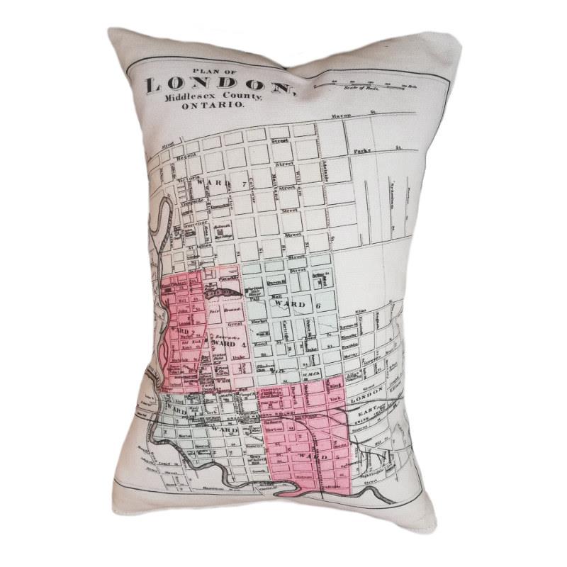 London Map Pillow