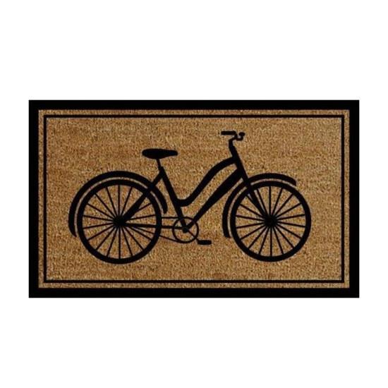 Black Bike Doormat