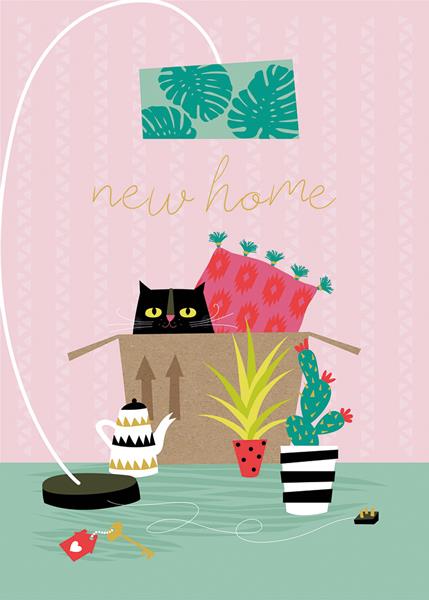 New House Cat Card