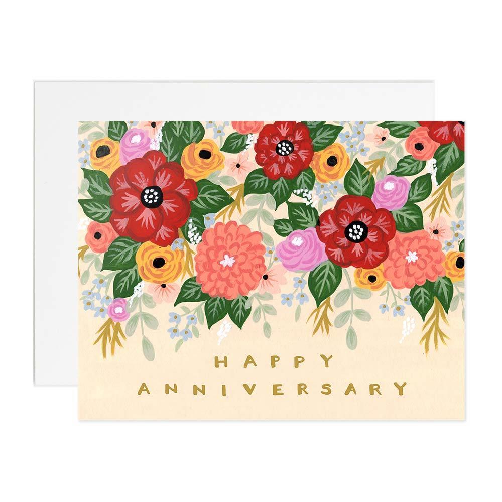 Happy Anniversary Bouquet Card