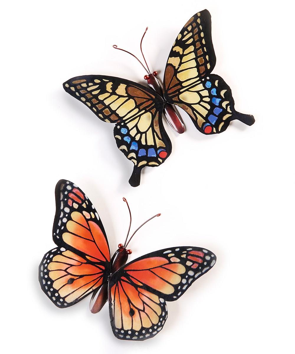 Painted Iron Butterflies