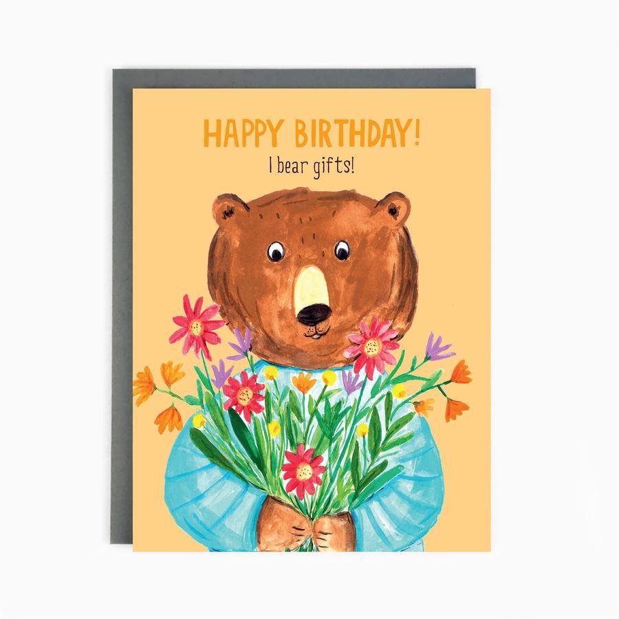 Made in Brockton Village I Bear Gifts Birthday Card