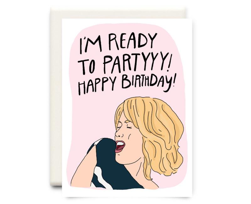 Ready To Party Bridesmaids Birthday Card