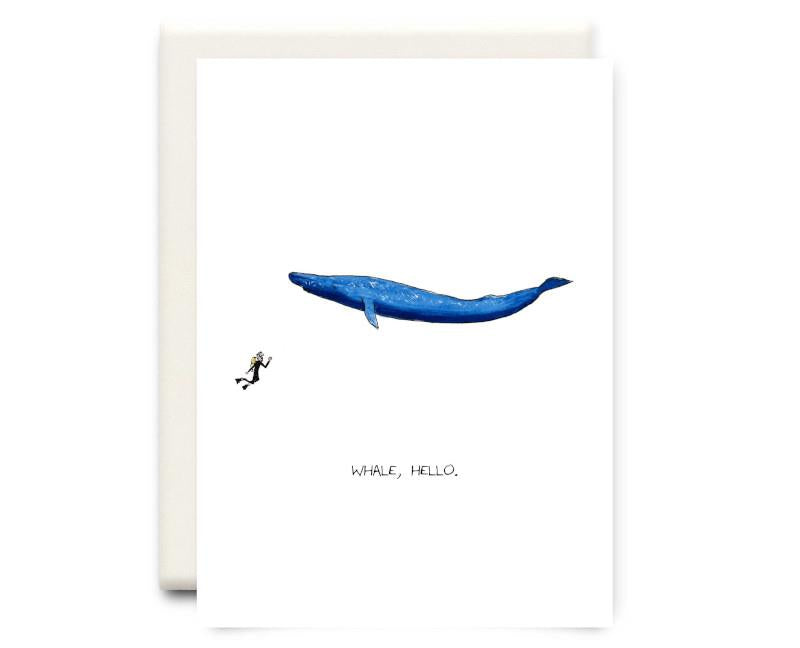 Whale Hello Greeting Card