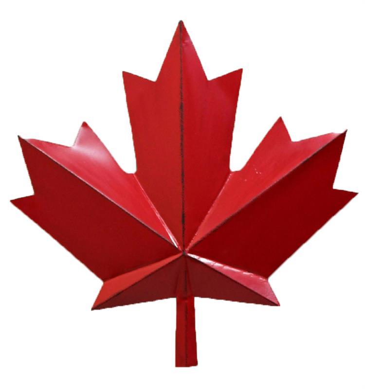 Canada Maple Leaf Metal Wall Decor