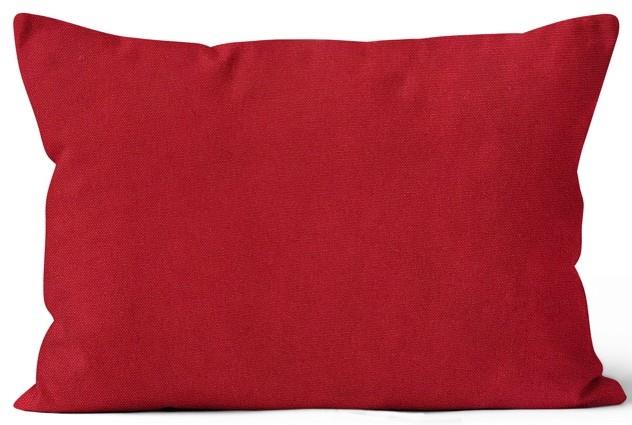 Veranda Red Rectangular Outdoor Toss Cushion