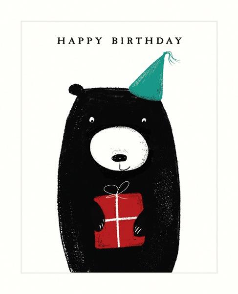Black Bear Birthday Card