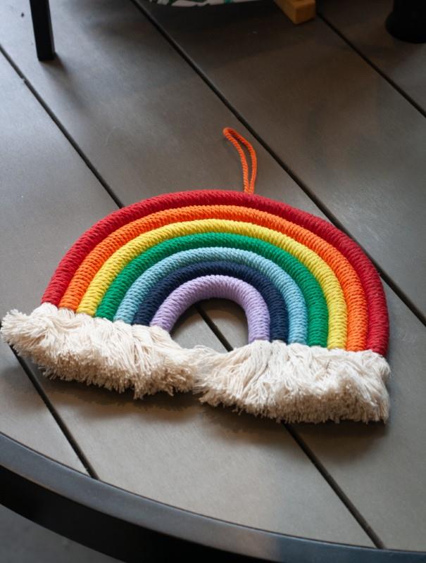 Woven Rainbow Wall Hanging, Large