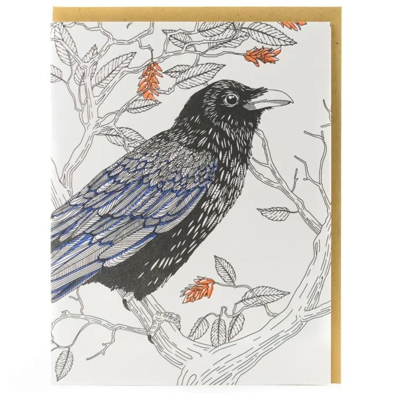 Raven Greeting Card
